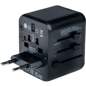 VERBATIM 49543 UTA-01 UNIVERSAL TRAVEL ADAPTER 100-250V UE, USA, JAPAN, AUSTRALIA, UK + 2X USB