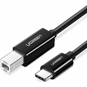 UGREEN US241 TYPE-C PRINTER CABLE USB-B 2M BLACK