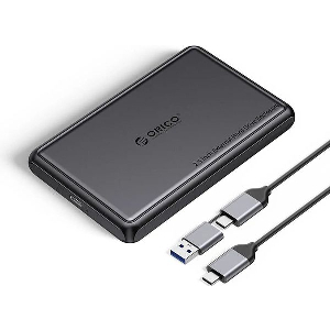 ENCLOSURE HDD / SSD ORICO DDL25-C3 FOR SATA 2.5INCH USB-C BLACK