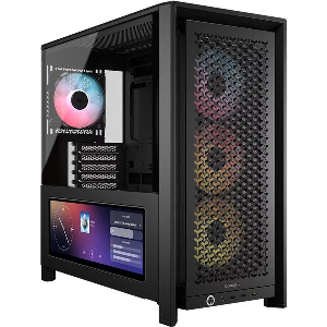 CASE CORSAIR FRAME 4000D LCD RS ARGB PREMIUM MID-TOWER TEMPERED GLASS BLACK