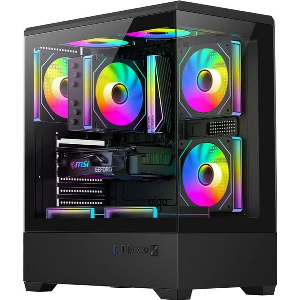 CASE DARKFLASH C365 (ΜΑΥΡΗ) + 5 ΑΝΕΜΙΣΤΗΡΕΣ
