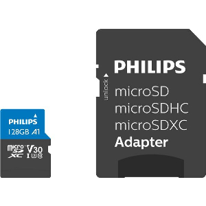 PHILIPS ULTRA PRO MICROSDXC CARD 128GB CLASS 10 UHS-I U3 + ADAPTER FM12MP65B/00