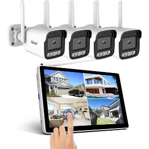 SRIHOME 5MP WIRELESS CAMERA KIT WITH 10' TOUCH SCREEN MONITOR NVS010-4IPC065
