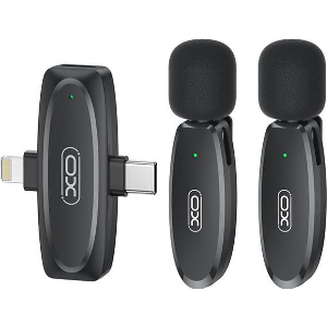 XO MKF10 ΣΕΤ ΜΙΚΡΟΦΩΝΟ ΠΕΤΟΥTYPE-C + LIGHTNING 2-IN-1 LOW LATENCY WIRELESS MICROPHONE