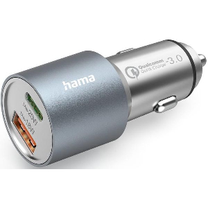 HAMA CAR FAST CHARGER 1X USB-C PD 1X USB-A QC 38 W HAMA-201639