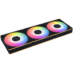 LIAN LI UNI RGB FAN CL WIRELESS 120MM BLACK - (3PCS) - W/ CONTROLLER - STATIC PRESSURE