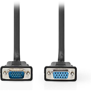 NEDIS CCGL59100BK50 VGA CABLE VGA MALE - VGA FEMALE 5.00M BLACK