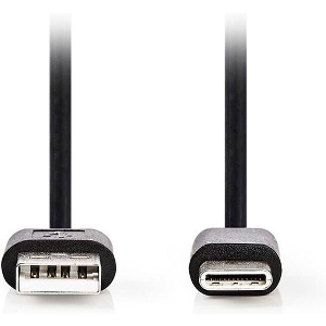 NEDIS CCGL60601BK20 USB 2.0 CABLE USB A MALE - USB-C MALE 2.5W 2.00M BLACK