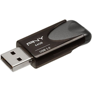 PNY ATTACHE 4 64GB USB 2.0 FLASH DRIVE FD64GATT4-EF