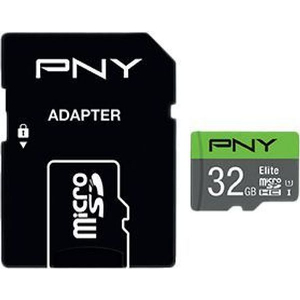PNY ELITE MICRO SDHC 32GB U1 WITH ADAPTER P-SDU32GU185GW-GE