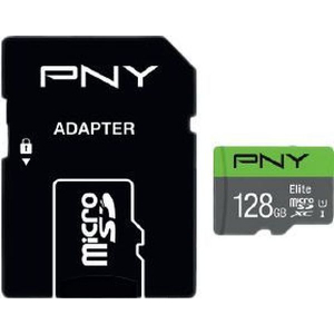 PNY ELITE MICROSDHC 128GB U1 WITH ADAPTER P-SDU128V11100EL-GE