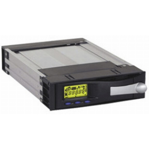 RAIDSONIC MB-122ABOX-B ICY DOCK 3.5'' ALUMINIUM LC-DISPLAY MOBILE RACK BLACK