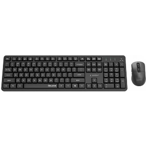 GEMBIRD SILENT KEY PRO BUSINESS WIRELESS DESKTOP SET US LAYOUT BLACK KBS-WMS-01