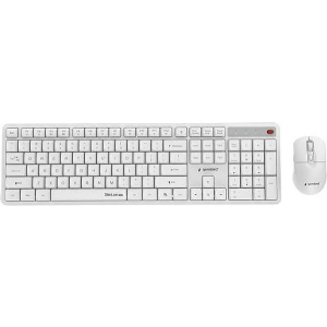 GEMBIRD SILENT KEY PRO BUSINESS WIRELESS DESKTOP SET US LAYOUT WHITE KBS-WMS-01-W