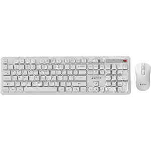 GEMBIRD SLIM PRO BUSINESS WIRELESS DESKTOP SET US LAYOUT WHITE KBS-WPS-01-W