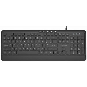 GEMBIRD SLIM WIRED MULTIMEDIA KEYBOARD US LAYOUT BLACK KB-MCH-05
