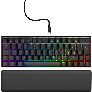 URAGE EXODUS 760 MINI ΟΠΤΙΚΟ GAMING ΠΛΗΚΤΡΟΛΟΓΙΟ 60% ΜΕ OUTEMU RED ΔΙΑΚΟΠΤΕΣ ΚΑΙ RGB (US)