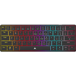 WHITE SHARK MECH KEYBOARD GK-006121 NAGAMAKI BLACK US BLUE SWITCH NAGAMAKI-B-US-BLUE.SW