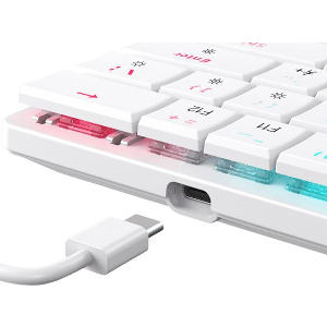 WHITE SHARK MECH KEYBOARD GK-006211 NAGAMAKI WHITE US RED SWITCH NAGAMAKI-W-US-RED.SW