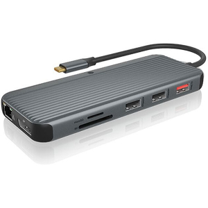 RAIDSONIC ICY BOX IB-DK4060-CPD 12-IN-1 MOBILE DOCKING STATION WITH TRIPLE VIDEO OUTPUT