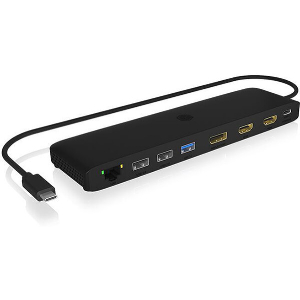 ICY BOX IB-DK2116-C 11-IN-1 MOBILE DOCKING STATION WITH TRIPLE VIDEO OUTPUT