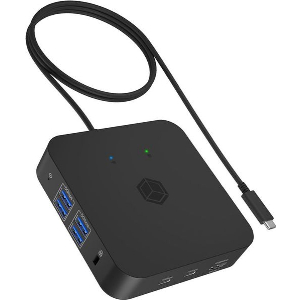 ICY BOX 12 IN 1 TYPE-C DOCK WITH PD UP TO 100W BLACK IB-DK4090-C