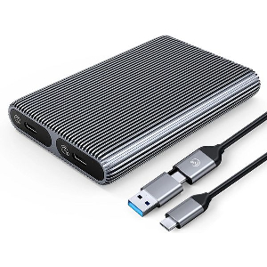 ENCLOSURE SSD ORICO AM2C3-2SN DUAL DISK FOR M.2 NVME GREY