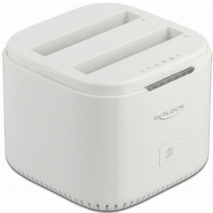DELOCK 63084 USB TYPE-C 3.2 DOCKING STATION FOR 2 X 2.5'' SATA HDD / SSD WITH CLONE FUNCTION