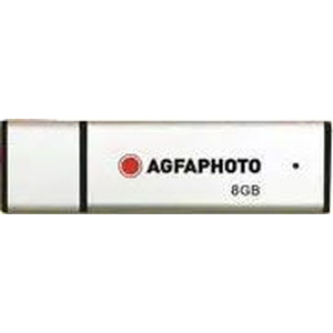 AGFAPHOTO 8GB USB 2.0 FLASH DRIVE SILVER