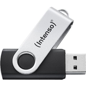 INTENSO 3543480 OFFICE LINE 32GB USB 3.2 FLASH DRIVE SILVER-BLACK
