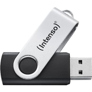INTENSO 3543491 OFFICE LINE 64GB USB 3.2 FLASH DRIVE SILVER-BLACK