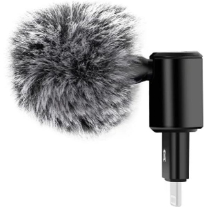 CONDENSER MICROPHONE PULUZ 8PIN JACK FOR PHONE OMNIDIRECTIONAL