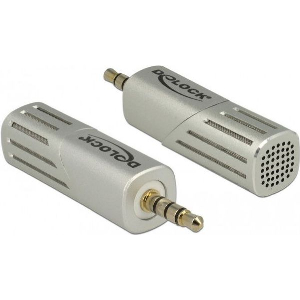 DELOCK 65893 CONDENSER MICROPHONE UNI-DIRECTIONAL FOR SMARTPHONE / TABLET 3.5 MM 4 PIN STEREO JACK