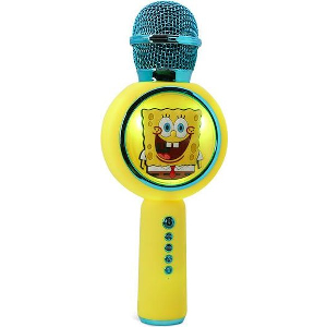 OTL - POPSING LED LIGHT UP WIRELESS KARAOKE MICROPHONE SPONGEBOB