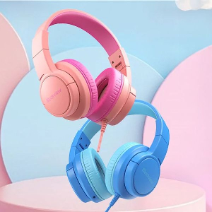 BLACKVIEW KID WIRED FOLDABLE FITBUDS K1 CORAL PINK FITBUDS-K1-P