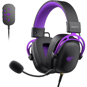 HAVIT H2002C+U HEADSET GAMING BLACK PURPLE