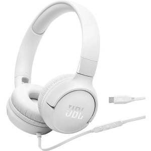 JBL TUNE 520C (WHITE) ON-EAR WIRED HEADPHONES