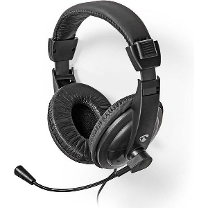 NEDIS CHST210BK PC HEADSET OVER-EAR STEREO 1X 3.5MM / 2X 3.5MM BLACK
