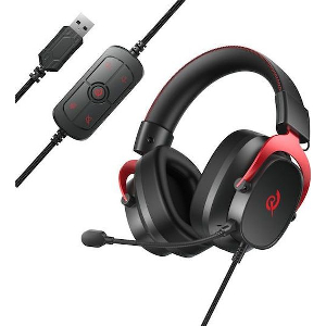QCY HEROAD VT200 PRO 7.1 BLACK USB PLAYSTATION & PC GAMING HEADSET 53MM METAL HEADBAND PS4/PS5/PC