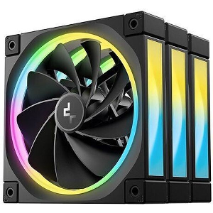 DEEPCOOL FL12R-3 IN 1 FAN 12CM BLACK 3X PACK SET