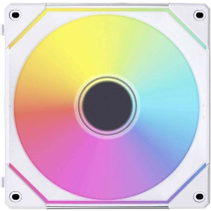 LIAN LI UNI FAN INFINITY SL - WIRELESS - 140 - REVERSE - WHITE - ARGB PWM FAN (1PCS) NO CONTROLLER