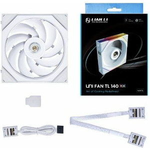 LIAN LI UNI FAN TL WIRELESS 140 WHITE (1PC) CASE FAN - NO CONTROLLER INCLUDED