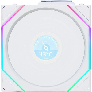 LIAN LI UNI FAN TL-LCD WIRELESS 140 WHITE (1PC) CASE FAN - NO CONTROLLER INCLUDED