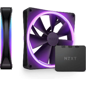 NZXT RF-D14DF-B1 TWIN PACK F140 RGB DUO BLACK+ RGB CONTROLLER