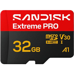 SANDISK EXTREME PRO 32G MICRO SDHC UHS-I CARD U3 V30 A1 SDSQXCO-032G-GS6MA