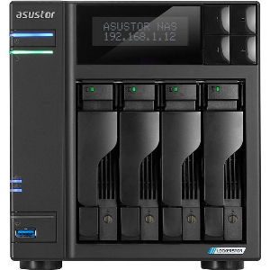 ASUSTOR NAS LOCKERSTOR 4 GEN2+ 4-BAY/4X M.2 NVME SLOTS/INTEL CELERON N5105 QUAD-CORE/4GB DDR4