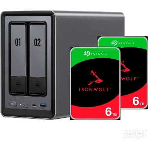 UGREEN DXP2800 + 2 X 6TB HDD SEAGATE IRONWOLF BUNDLE NAS