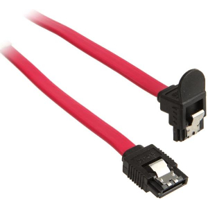 INLINE SATA III CABLE ANGLED RED 0.3M