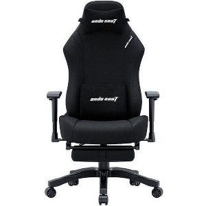 ANDA SEAT GAMING CHAIR LUNA PRO BLACK FABRIC W/FOOTREST
