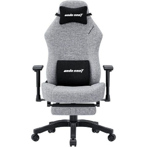 ANDA SEAT GAMING CHAIR LUNA PRO GREY FABRIC W/FOOTREST